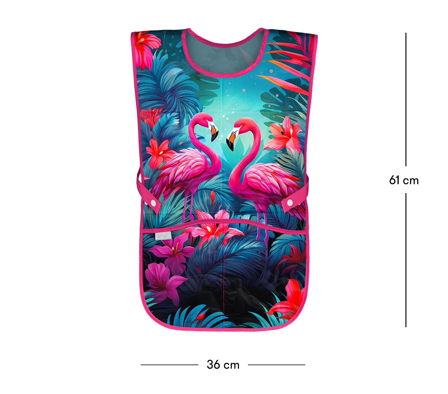 baagl-tablier-enfant-flamingos-blouse-peinture-2-poches image 4