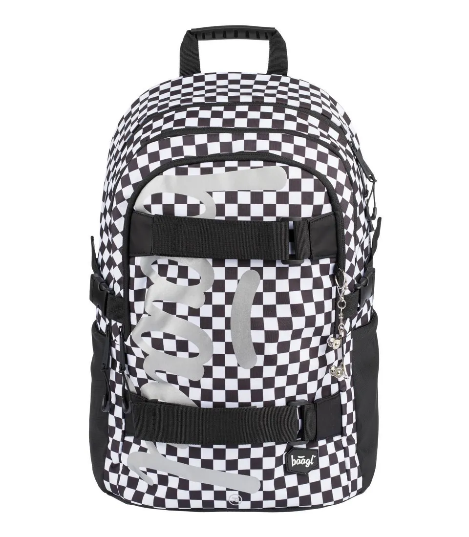 baagl-skate-checked-sac-dos-scolaire-25-l-imperm-able image 1