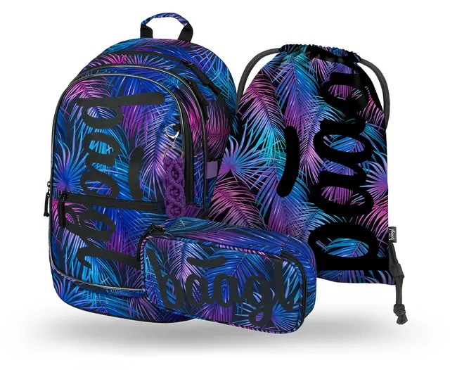 baagl-core-palm-set-scolaire-3-pi-ces-sac-trousse-gym image 1