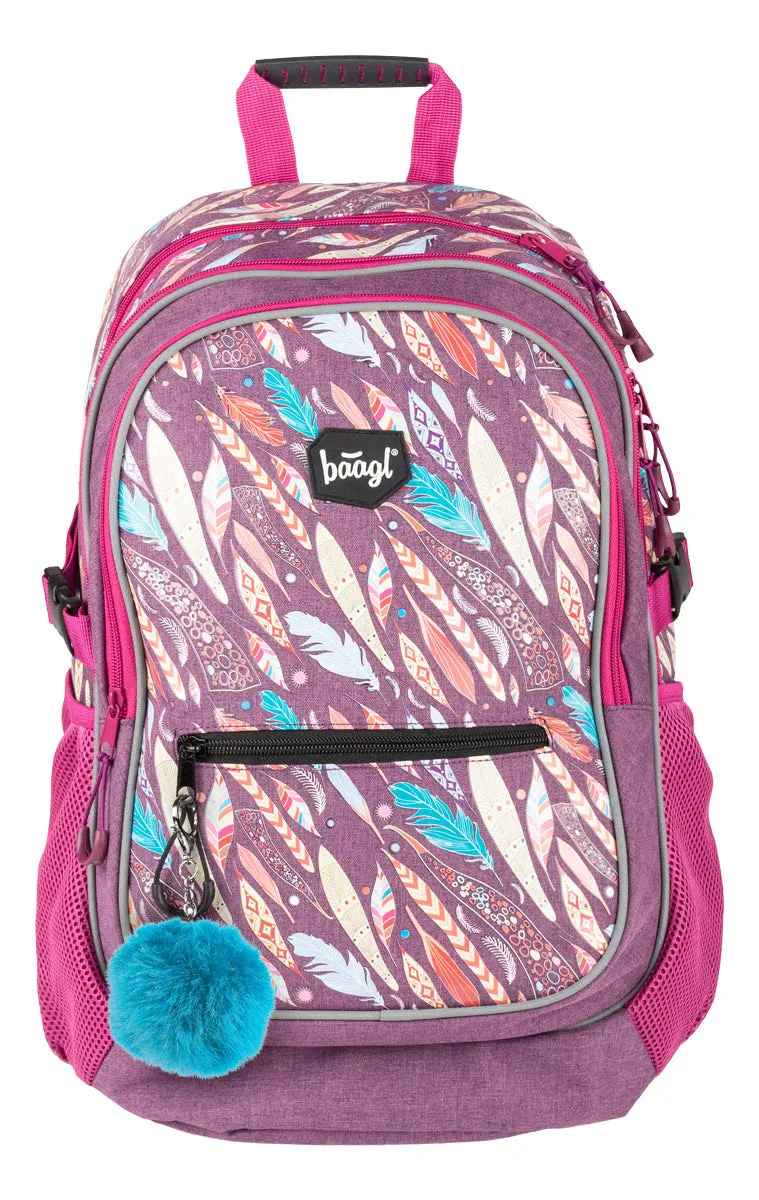 baagl-feathers-sac-dos-scolaire-25-l-ergonomique image 1