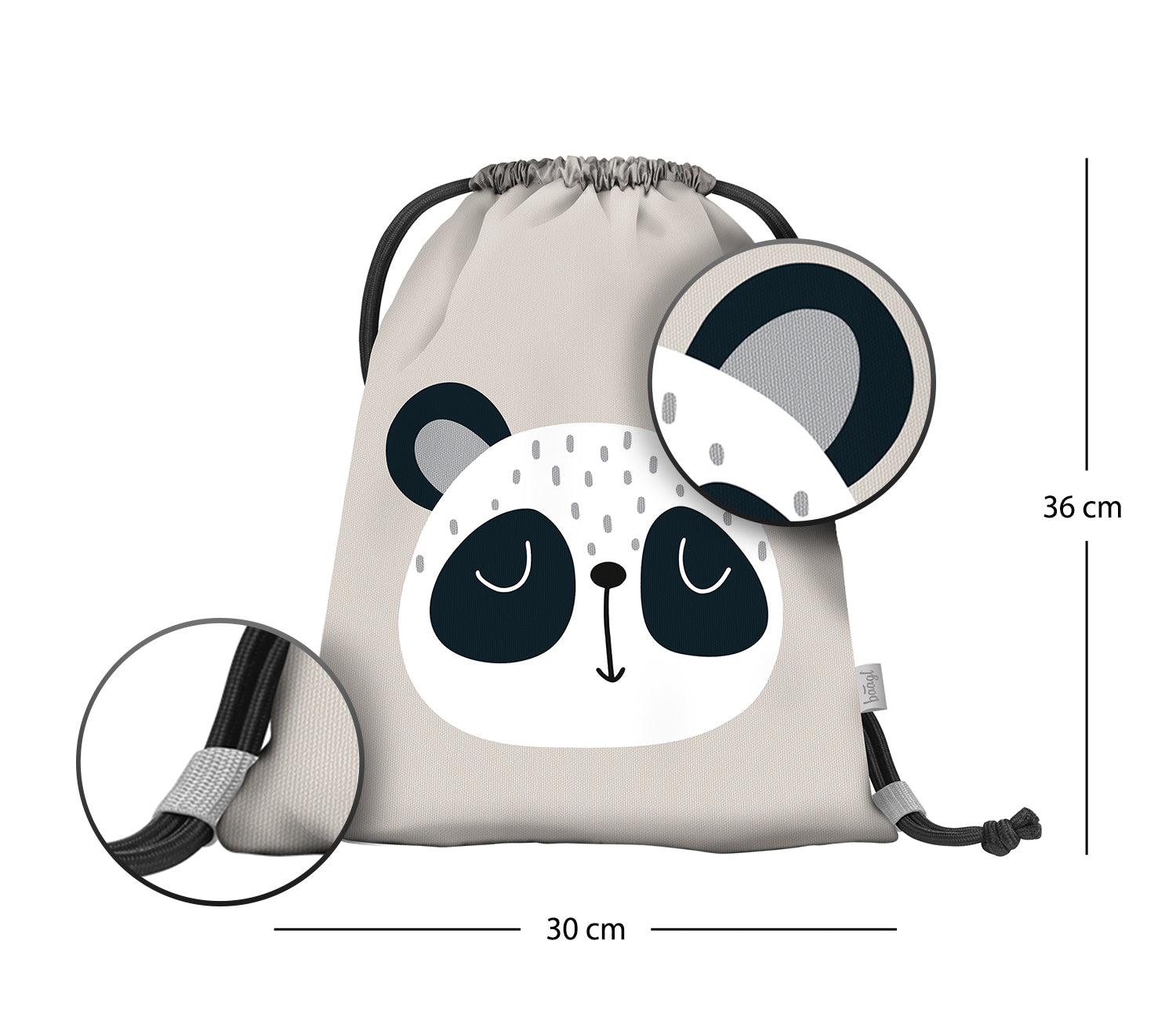 baagl-panda-sac-gym-maternelle-enfant-panda-lavable image 3