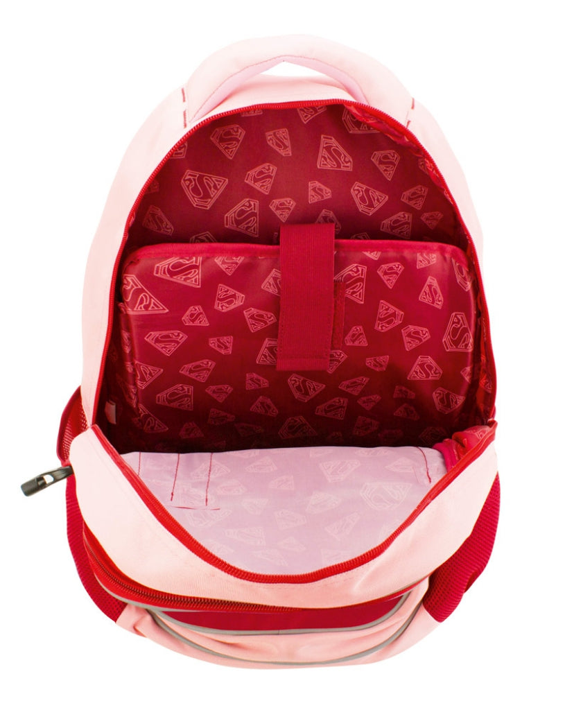 baagl-supergirl-stay-calm-sac-dos-scolaire-poncho-fille image 6