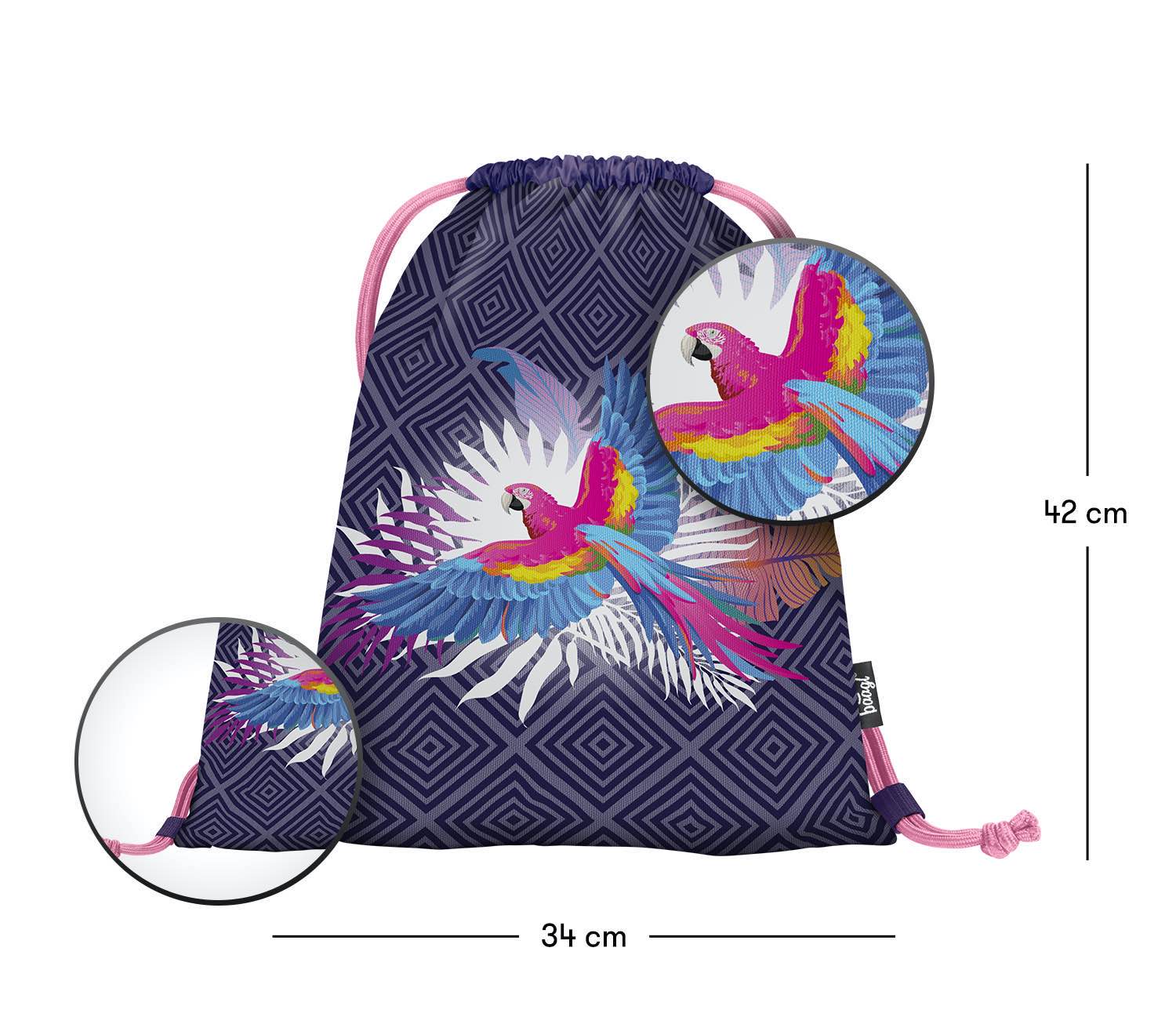 baagl-parrot-sac-gym-lavable-cordon-enfant image 3