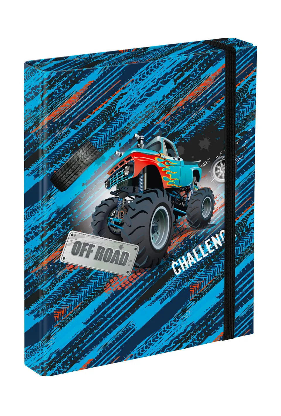 baagl-truck-chemise-scolaire-a5-lastique-motif-camion image 1