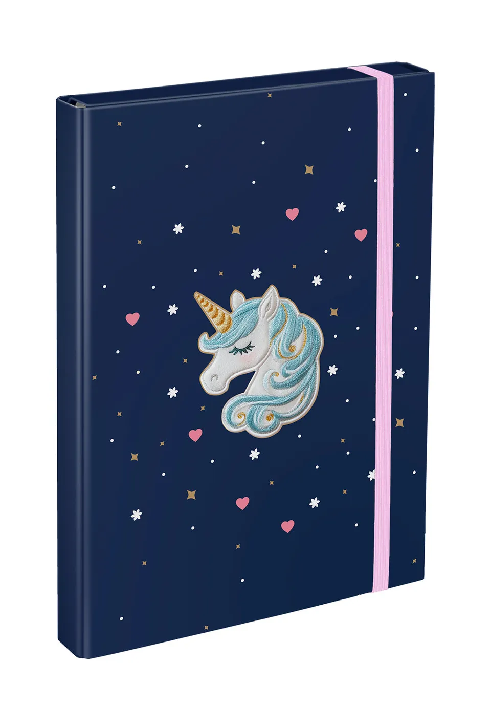 baagl-unicorn-gold-chemise-a4-lastique-licorne image 1