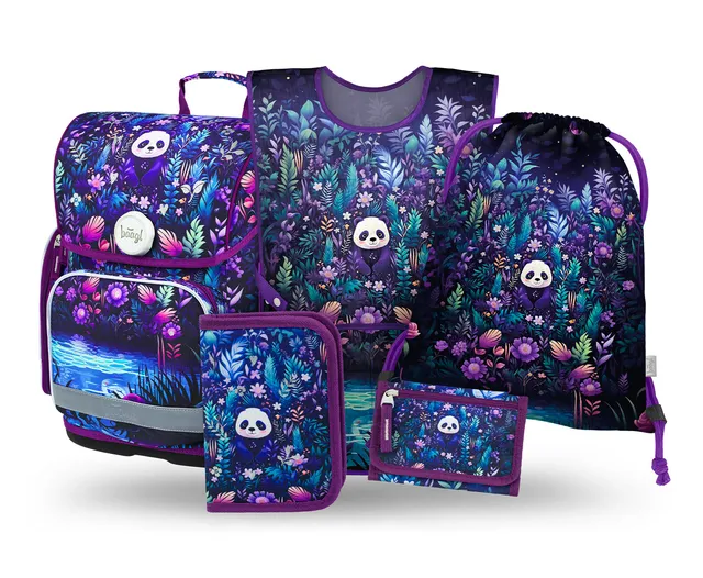 baagl-ergo-jungle-panda-iii-ensemble-cartable-3-pi-ces image 1