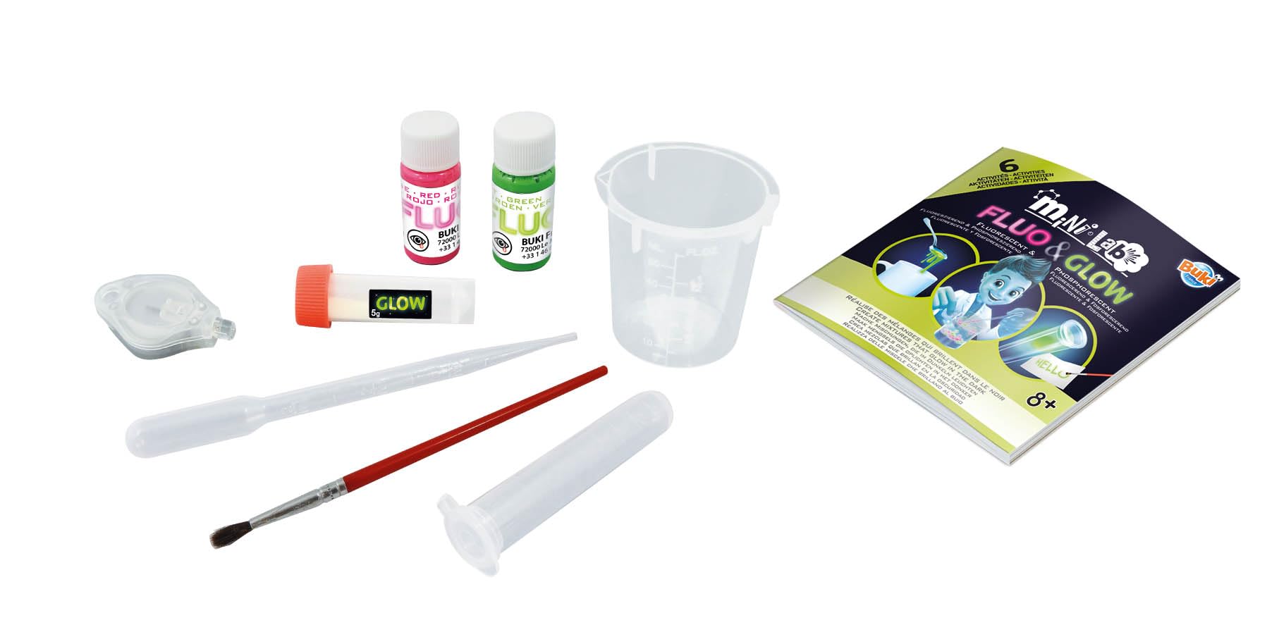 buki-science-mini-lab-3011-fluo-glow-kit-science-slime-8-ans image 4