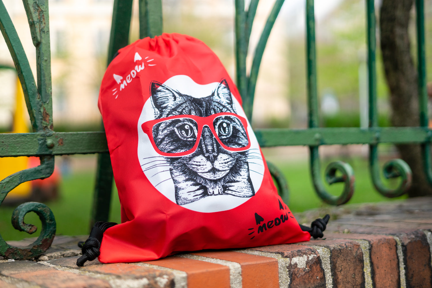 baagl-cat-sac-de-gym-enfant-motif-chat-lavable image 6