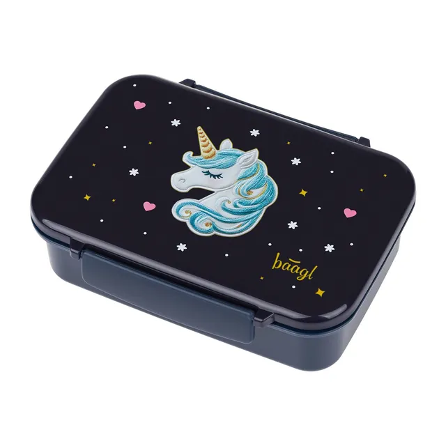 baagl-unicorn-gold-lunch-box-compartiments-sans-bpa image 1