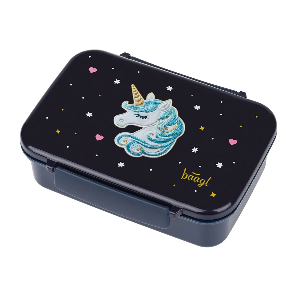 baagl-unicorn-gold-lunch-box-compartiments-sans-bpa image 1