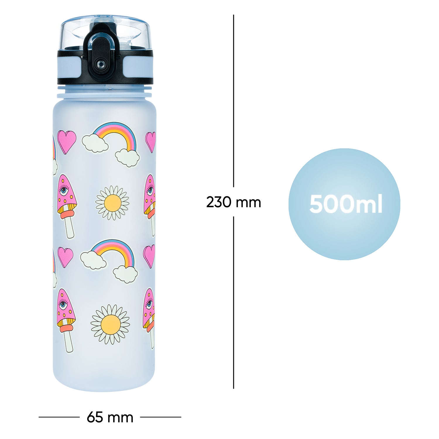 baagl-rainbow-red-gourde-tritan-500-ml-sans-bpa-enfant image 7