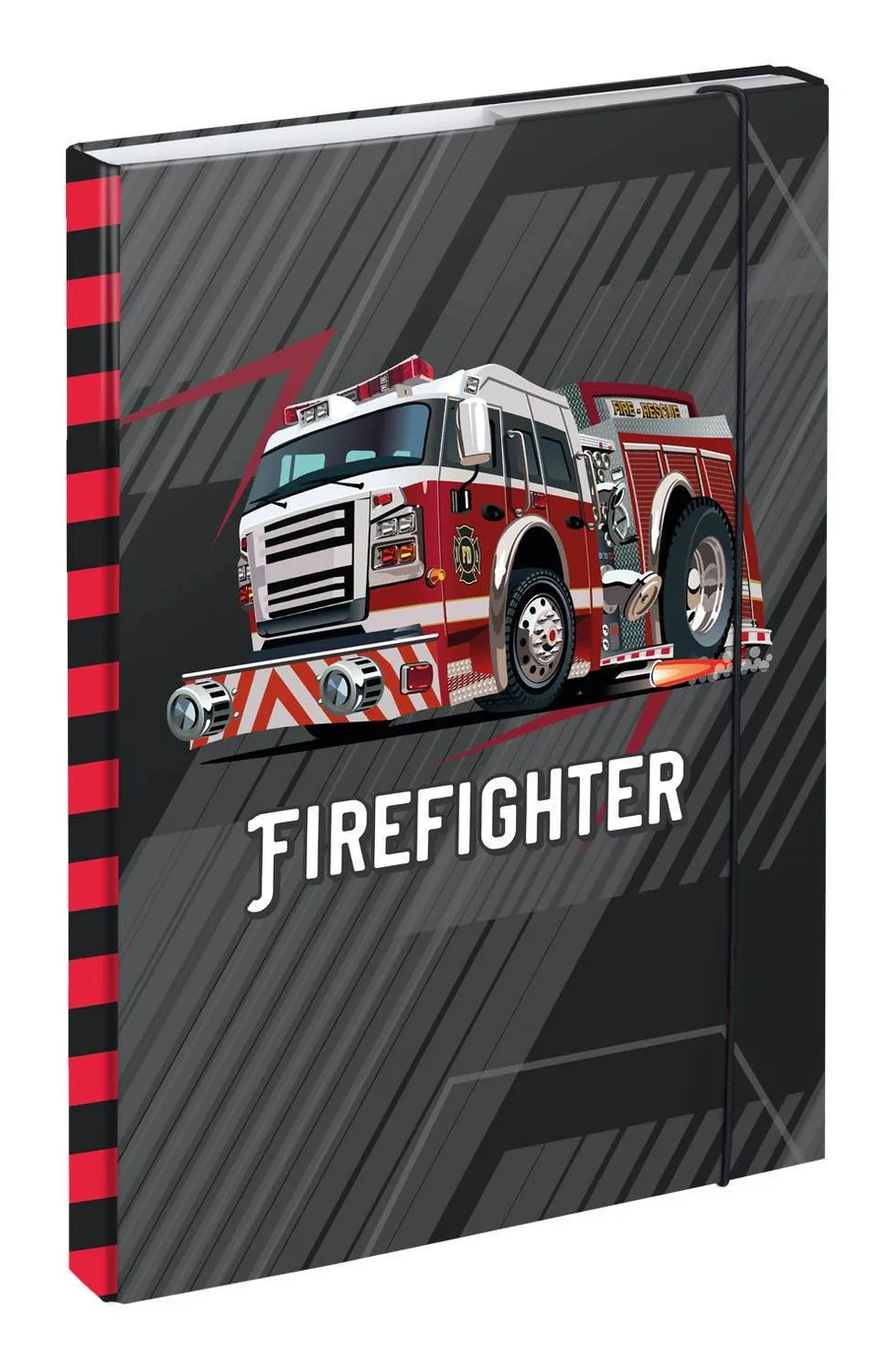 baagl-notebook-folders-firetruck-chemise-a4-camion-pompier image 1