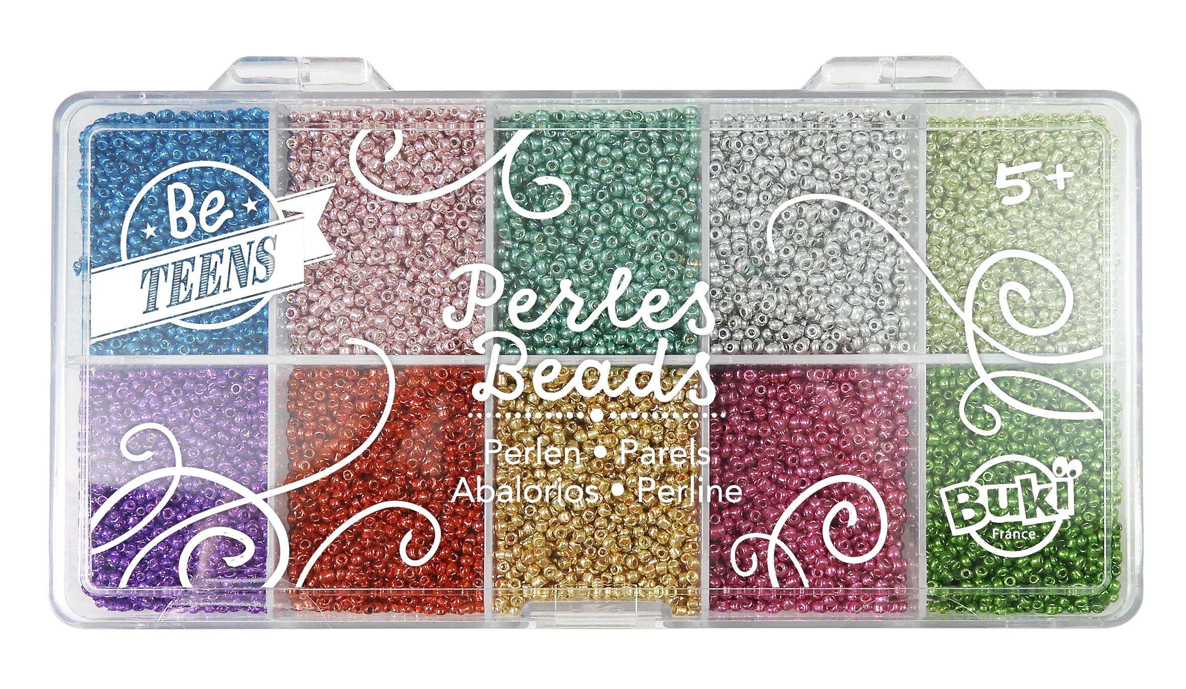 buki-pe013-bo-te-de-perles-m-talliques-10-couleurs-bijoux image 3
