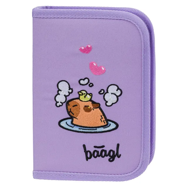 baagl-capybara-trousse-scolaire-1-compartiment-ykk image 1