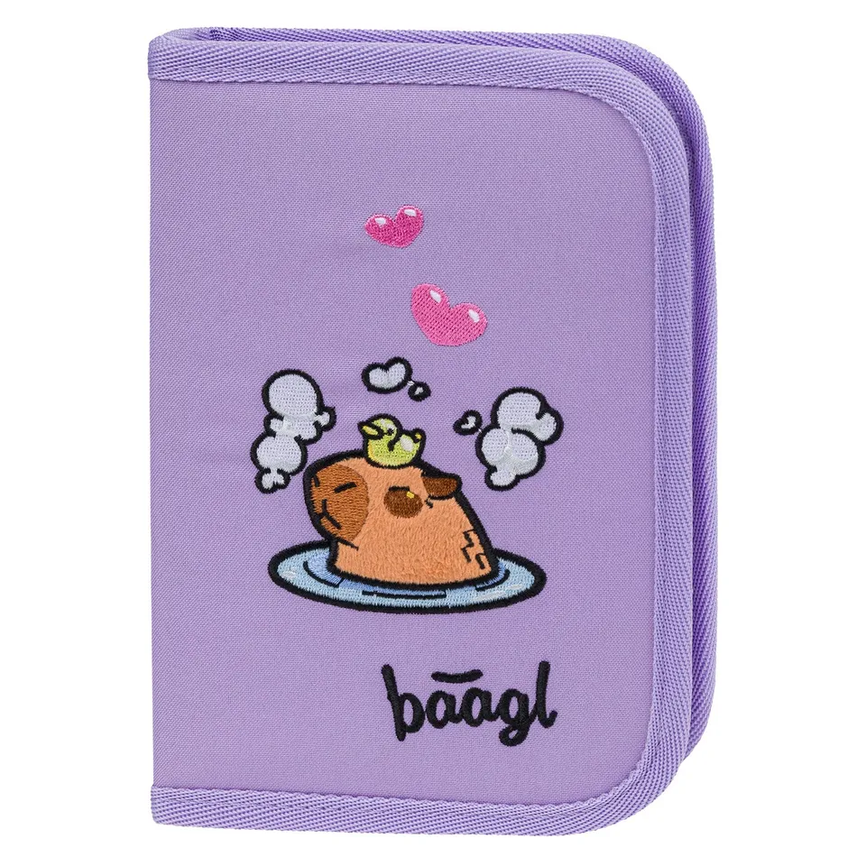 baagl-capybara-trousse-scolaire-1-compartiment-ykk image 1