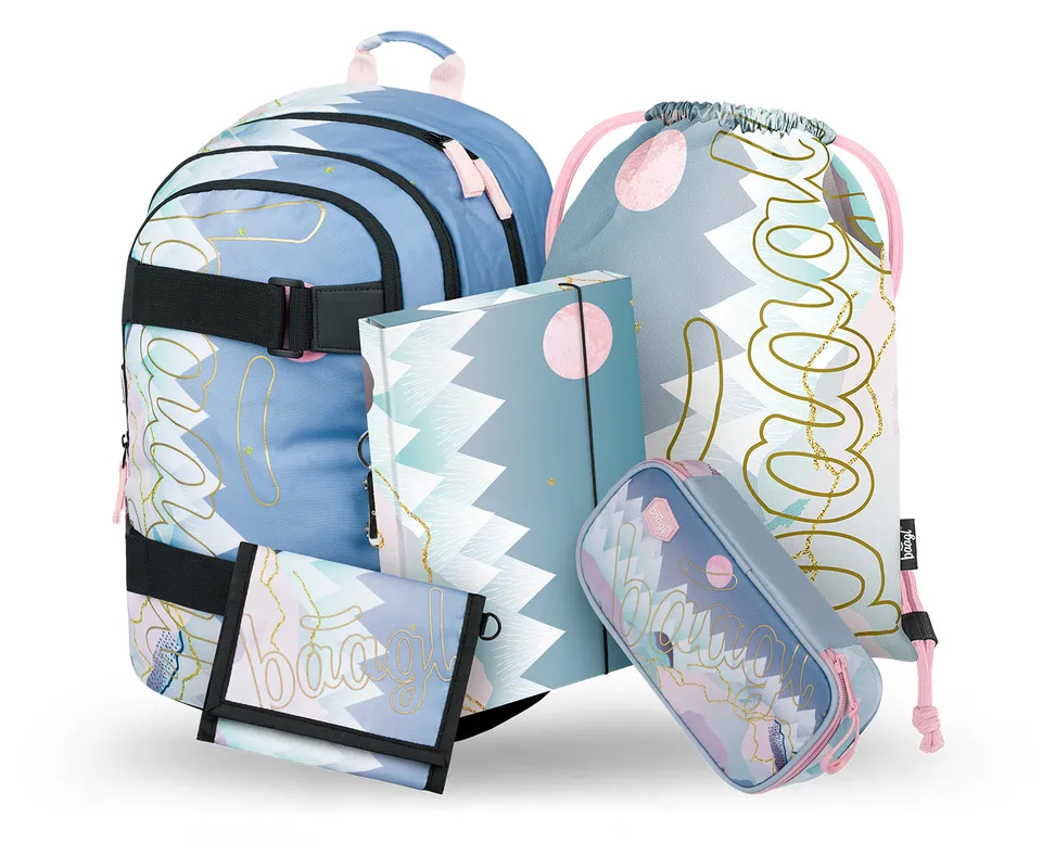 baagl-school-sets-skate-moon-ii-cartable-5-pi-ces-25-l image 1