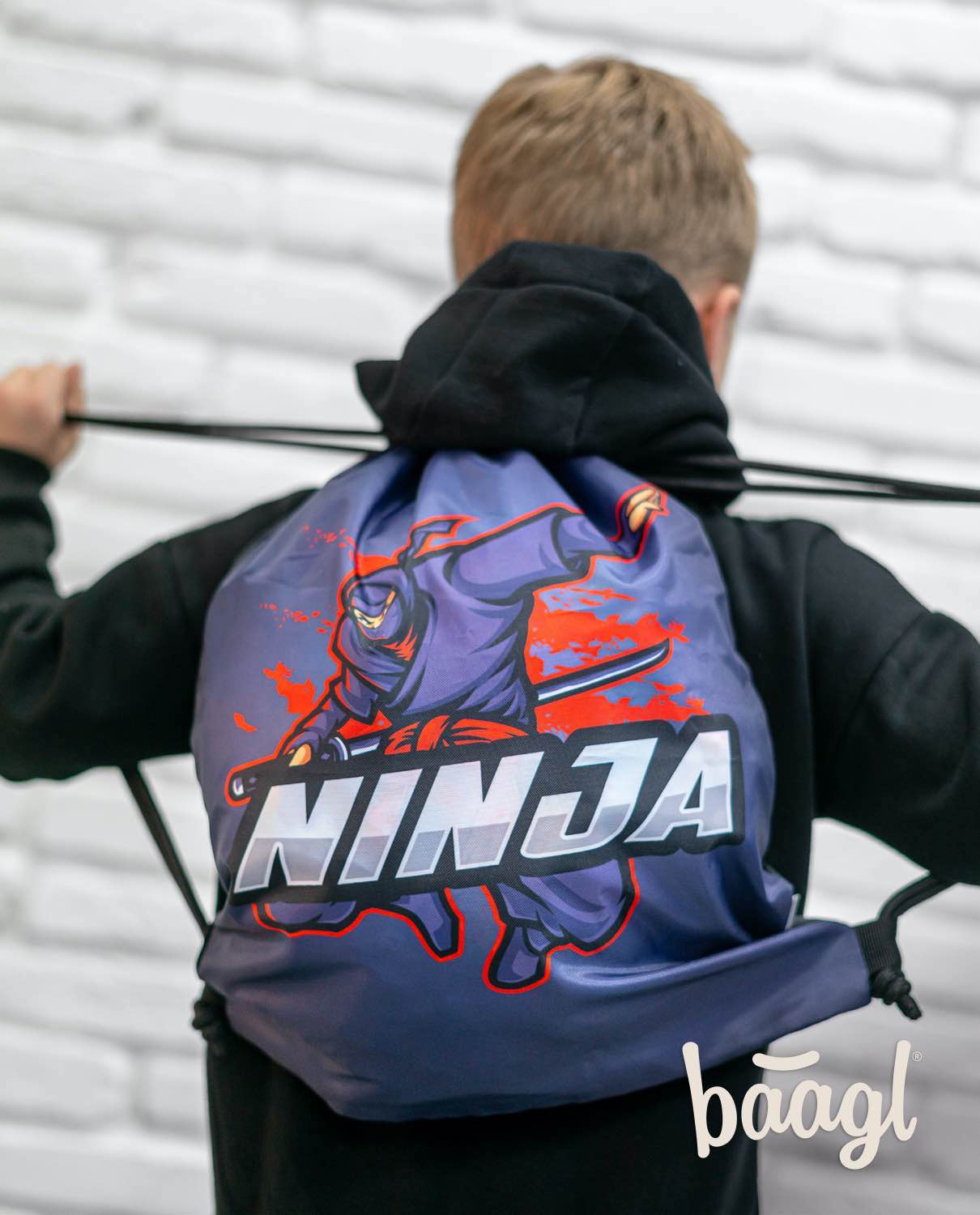 baagl-gym-sacks-ninja-sac-de-gym-noir-gar-on image 6