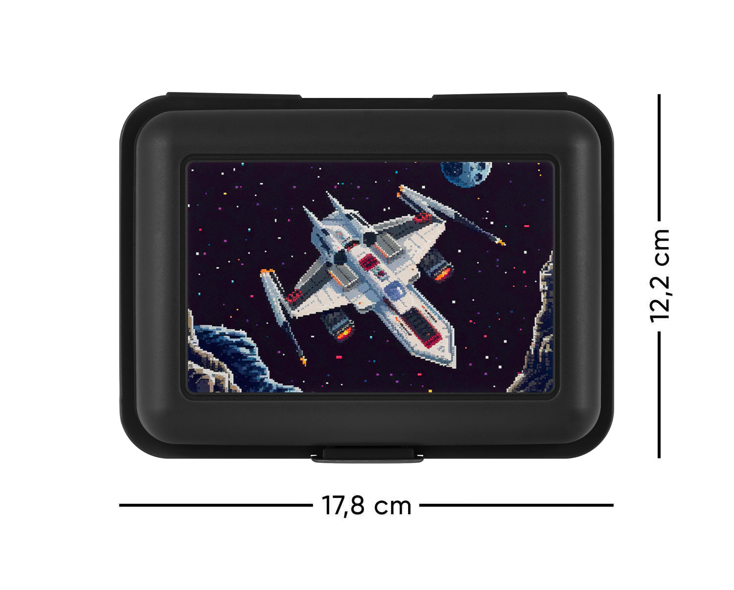 baagl-pixel-space-lunch-box-enfant-noire-compartiment image 2