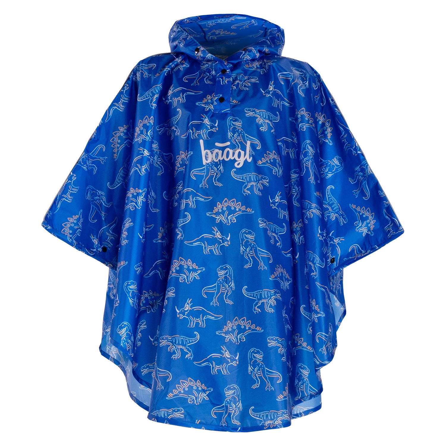 baagl-dino-poncho-pluie-xs-90-110-cm-avec-capuche image 1
