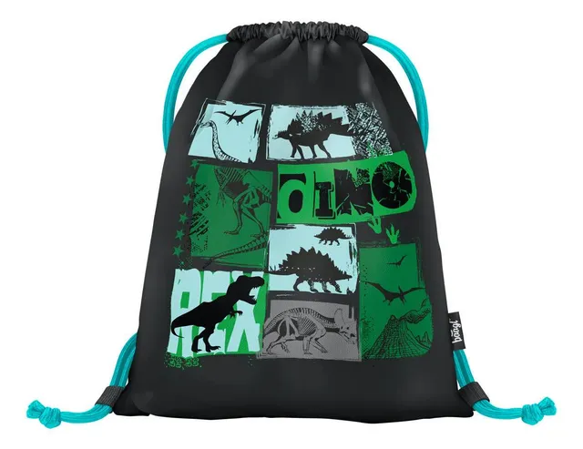 baagl-gym-sacks-dino-sac-de-gym-dino-avec-filet image 1