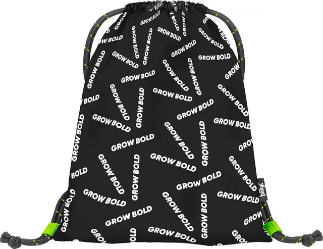 baagl-gym-sacks-sac-de-gym-grow-bold-noir-lavable image 1