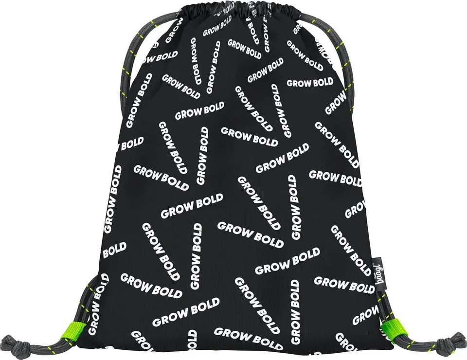 baagl-gym-sacks-sac-de-gym-grow-bold-noir-lavable image 1