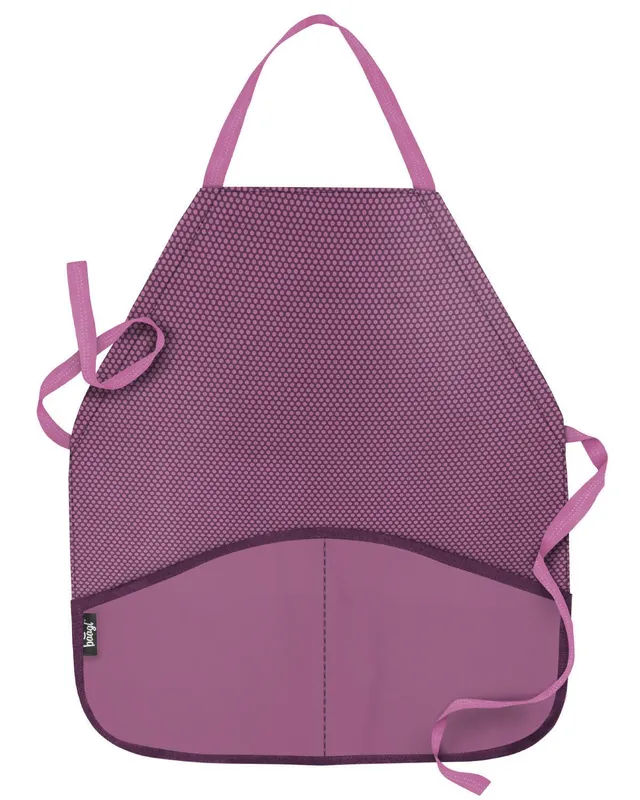 baagl-pink-tablier-enfant-cole-rose-lavable-poches image 1