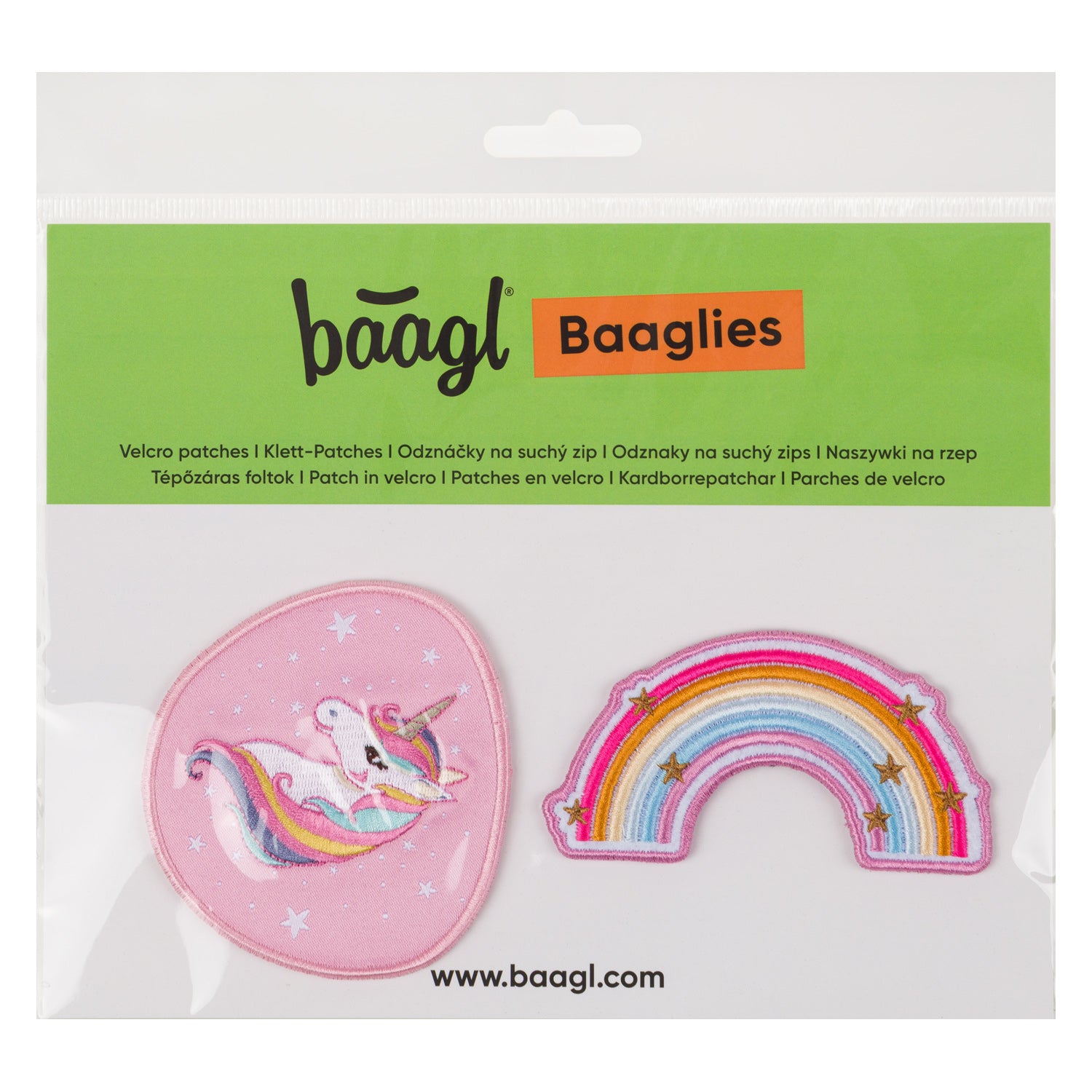 baagl-baaglies-patch-velcro-rainbow-unicorn-lot-2-pi-ces image 4