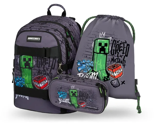 baagl-skate-ensemble-scolaire-minecraft-tnt-15-pouces image 1