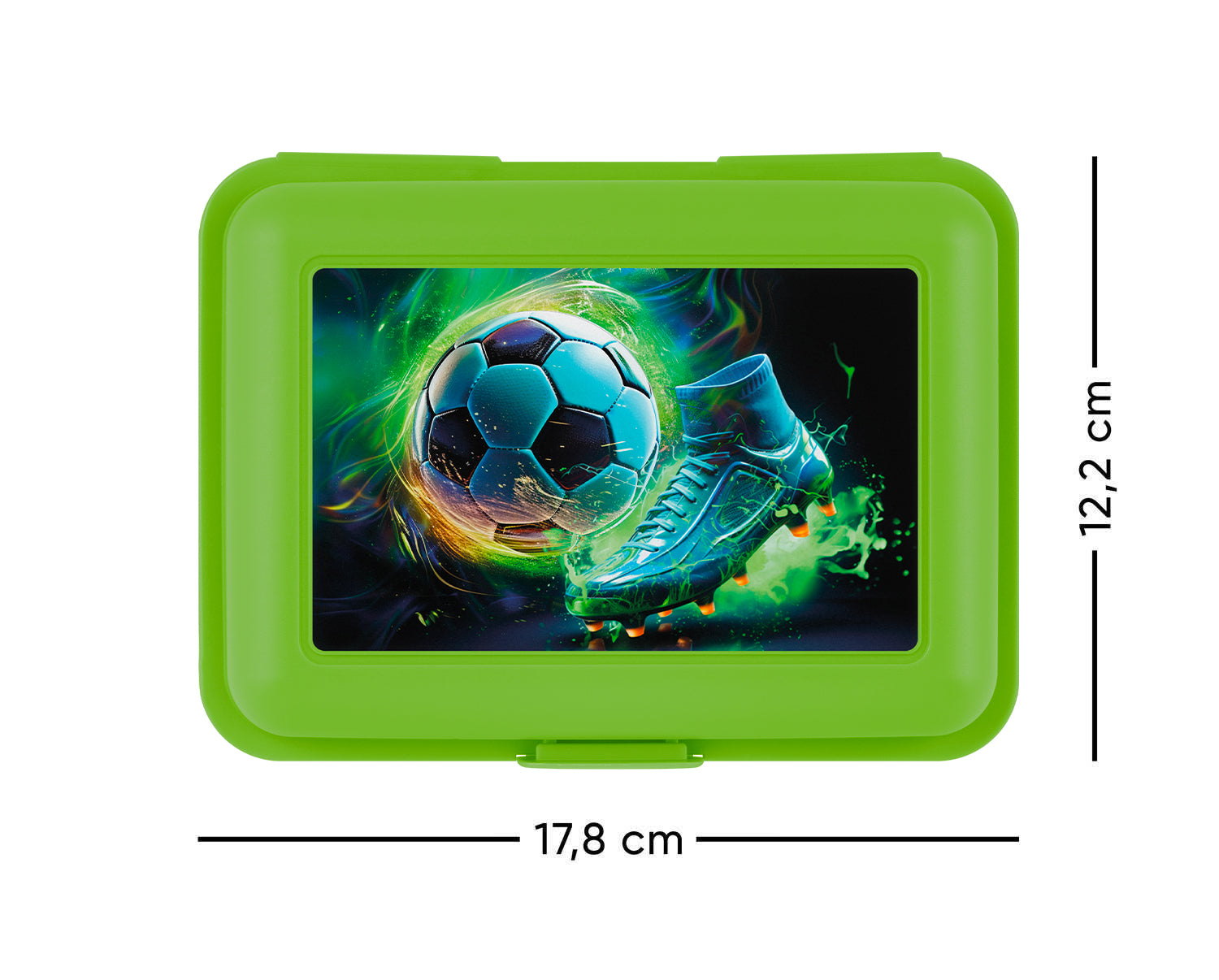 baagl-football-ball-lunch-box-verte-compartiment-ballon-foot image 2