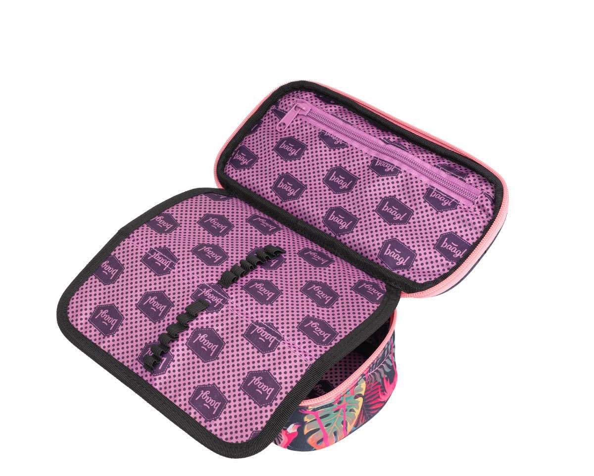 baagl-flamingo-trousse-scolaire-rigide-emploi-du-temps image 3