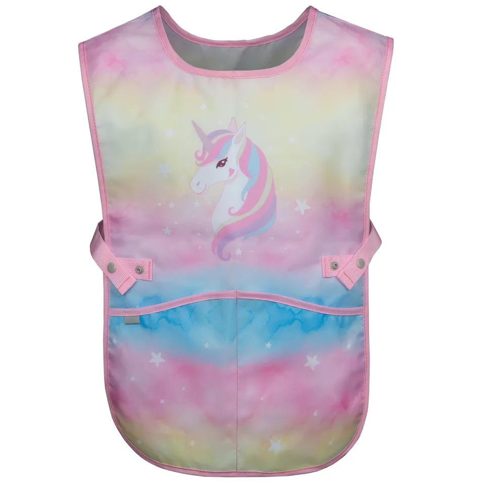 baagl-rainbow-unicorn-tablier-enfant-licorne-2-poches-lavable image 1