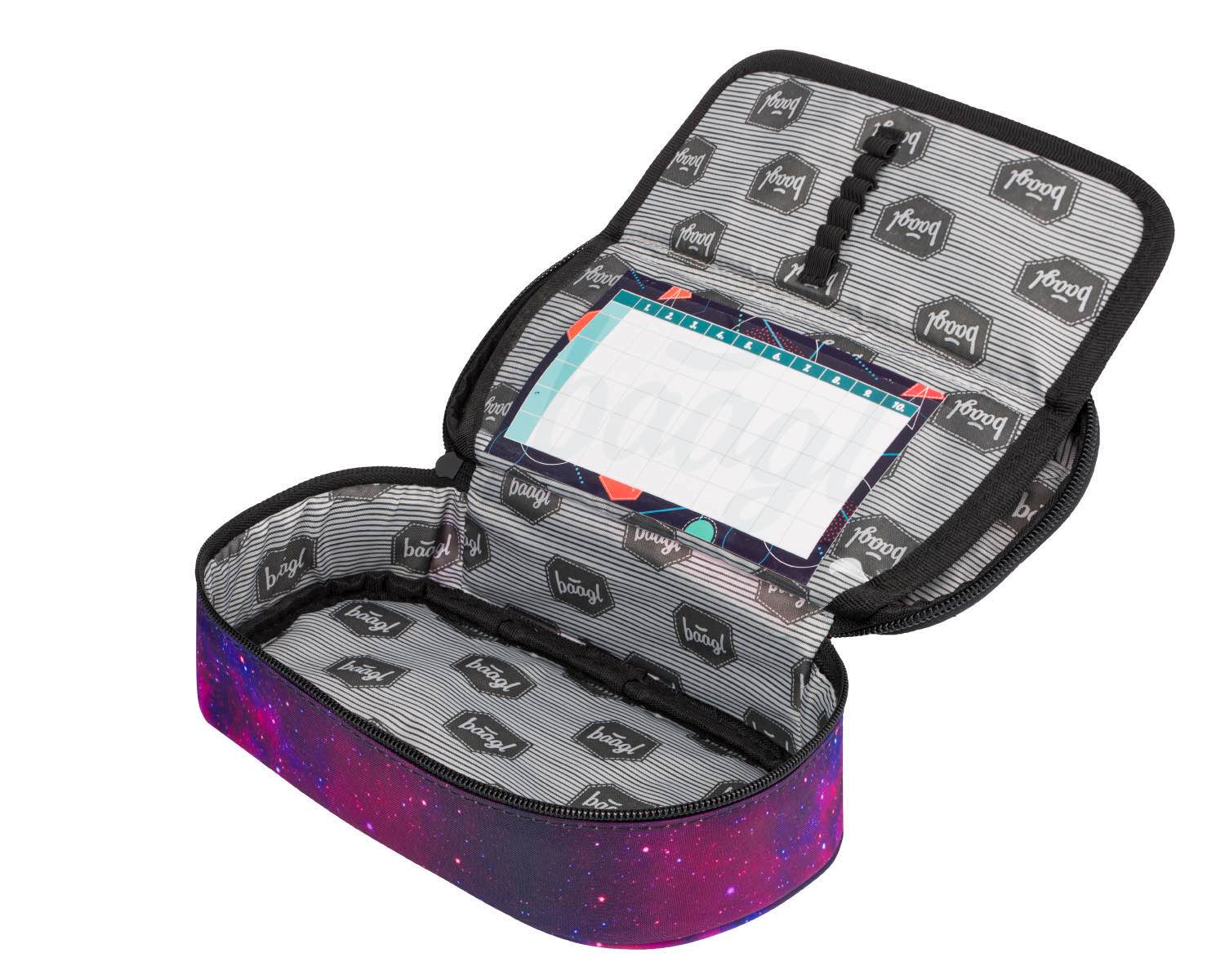 baagl-skate-galaxy-trousse-scolaire-compartiment-rigide image 2