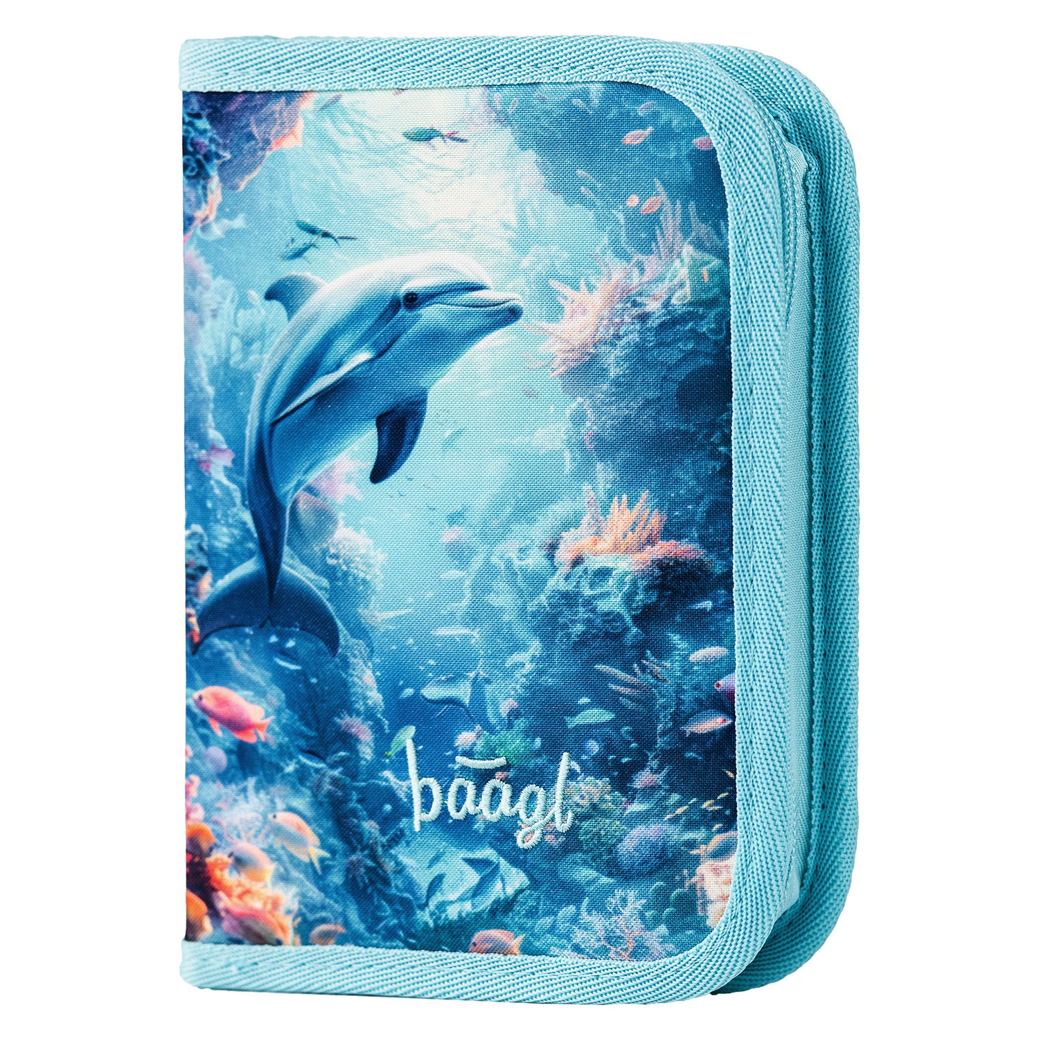 baagl-dolphin-trousse-cole-fille-un-compartiment image 1