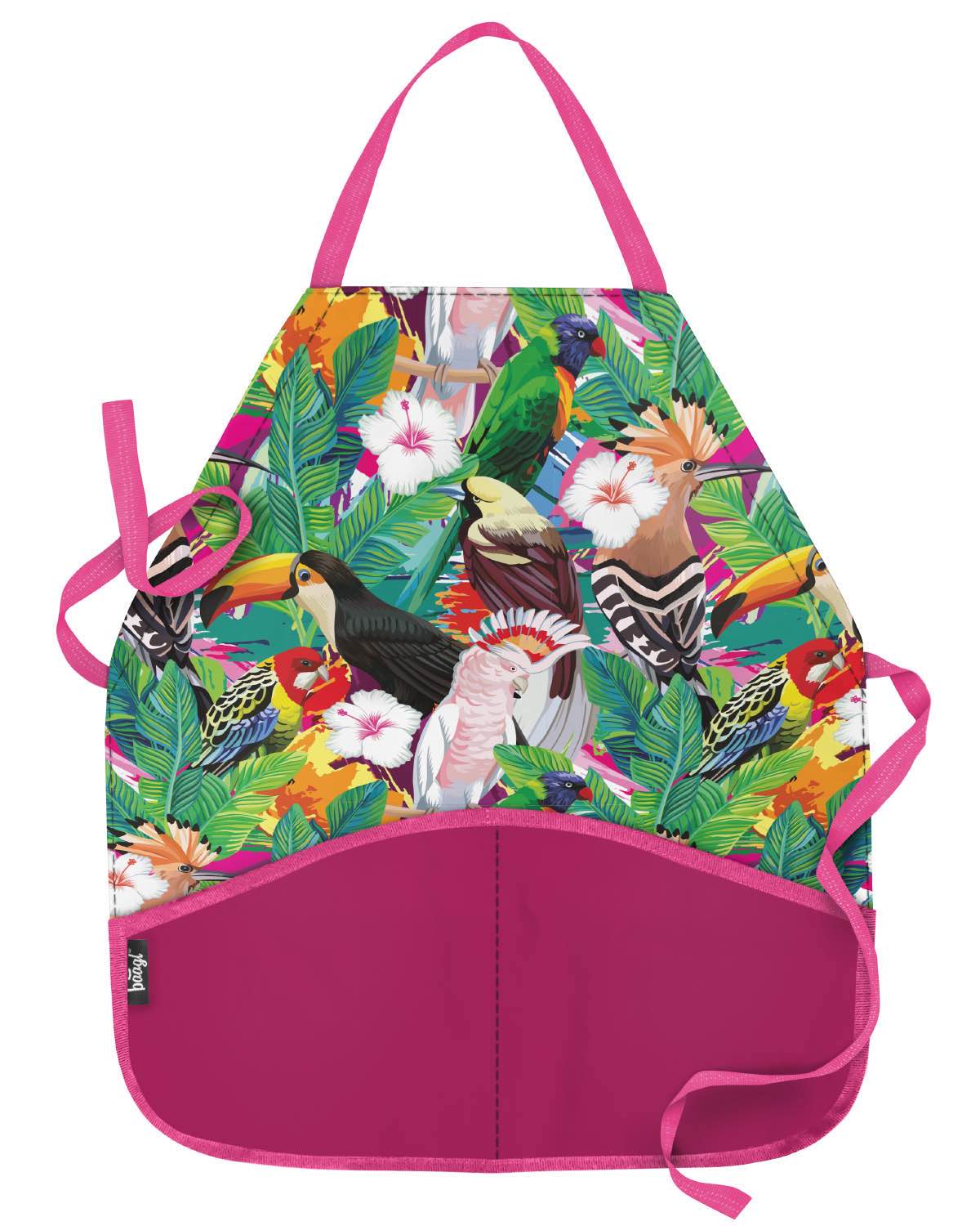 baagl-aprons-tablier-enfant-toucan-lavable-poches image 1