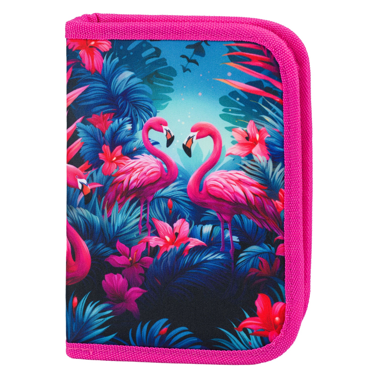 baagl-classic-flamingos-trousse-scolaire-un-compartiment image 1