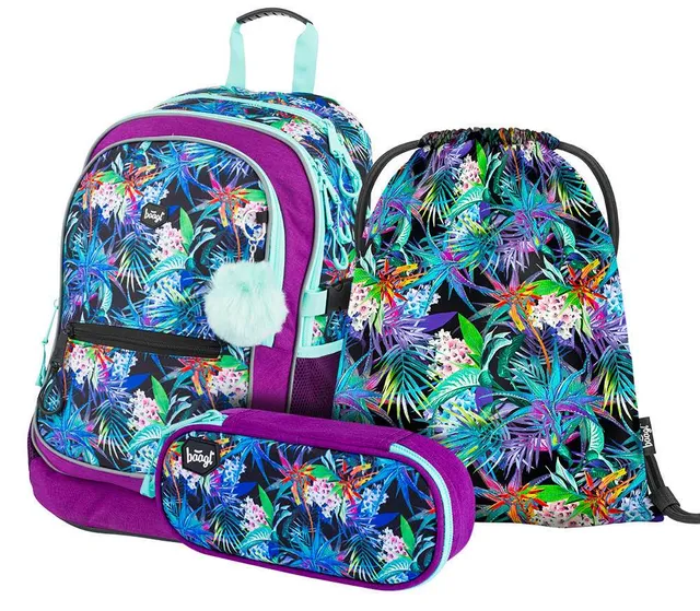 baagl-core-jungle-set-scolaire-3-pi-ces-ergonomique-25l image 1