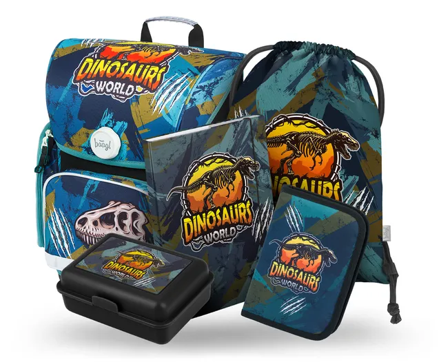 baagl-ergo-dinosaurs-world-ii-cartable-3-pi-ces-gar-on image 1