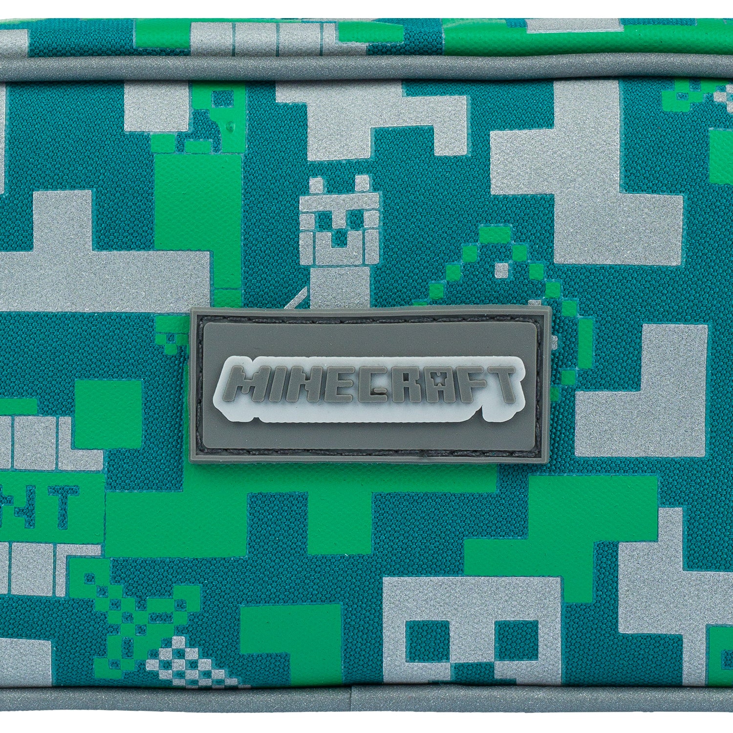 baagl-minecraft-silver-creeper-trousse-scolaire-1-compartiment image 6