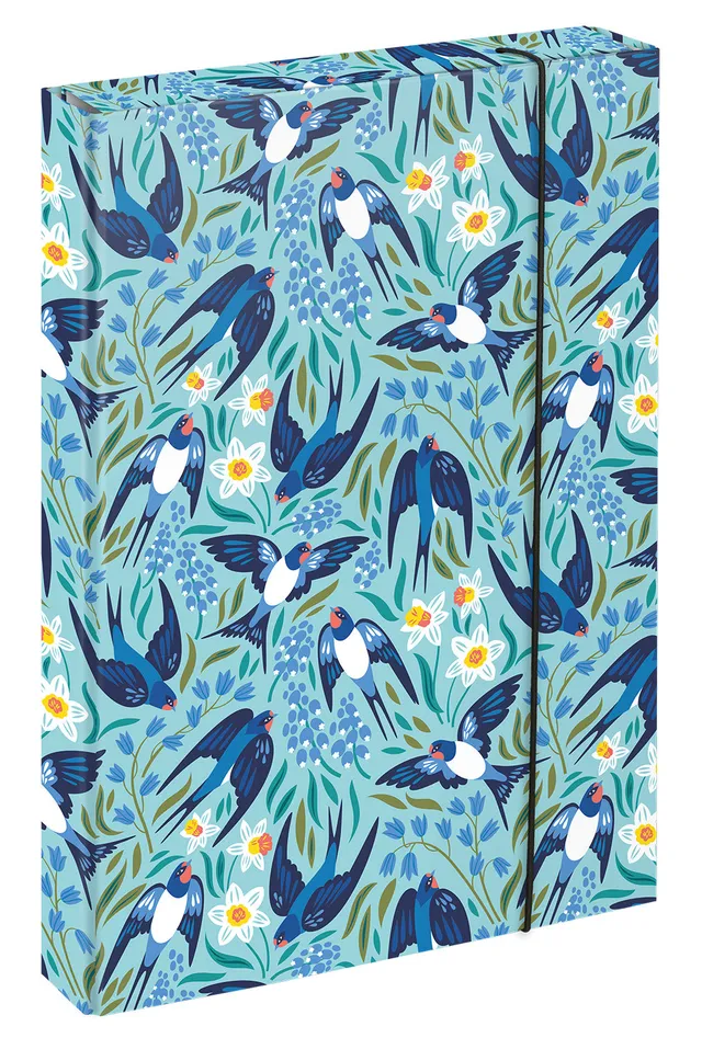 baagl-jumbo-birdie-chemise-a4-lastique-oiseaux image 1