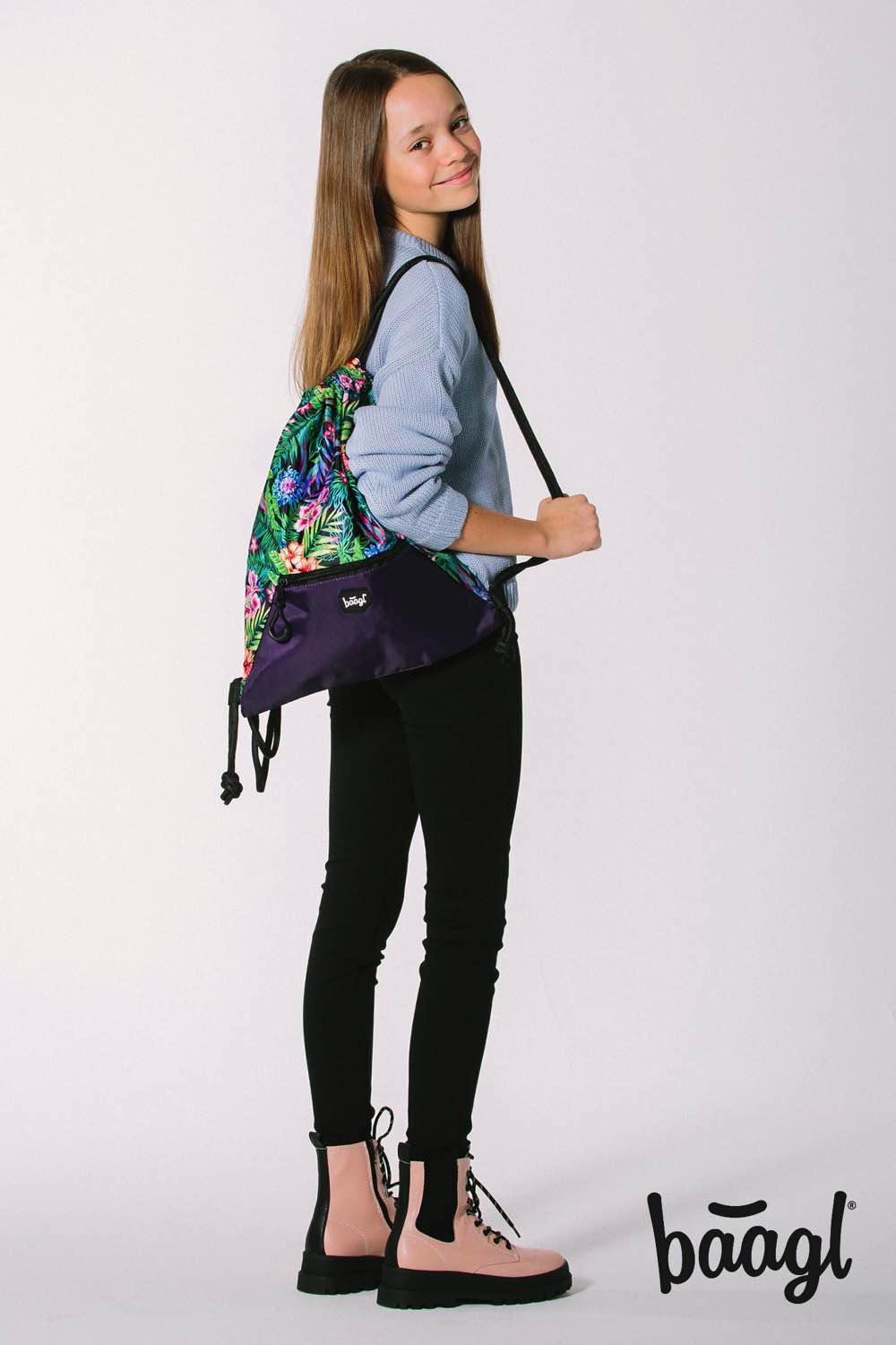baagl-gym-sacks-sac-de-gym-tropical-poche-zipp-e image 4