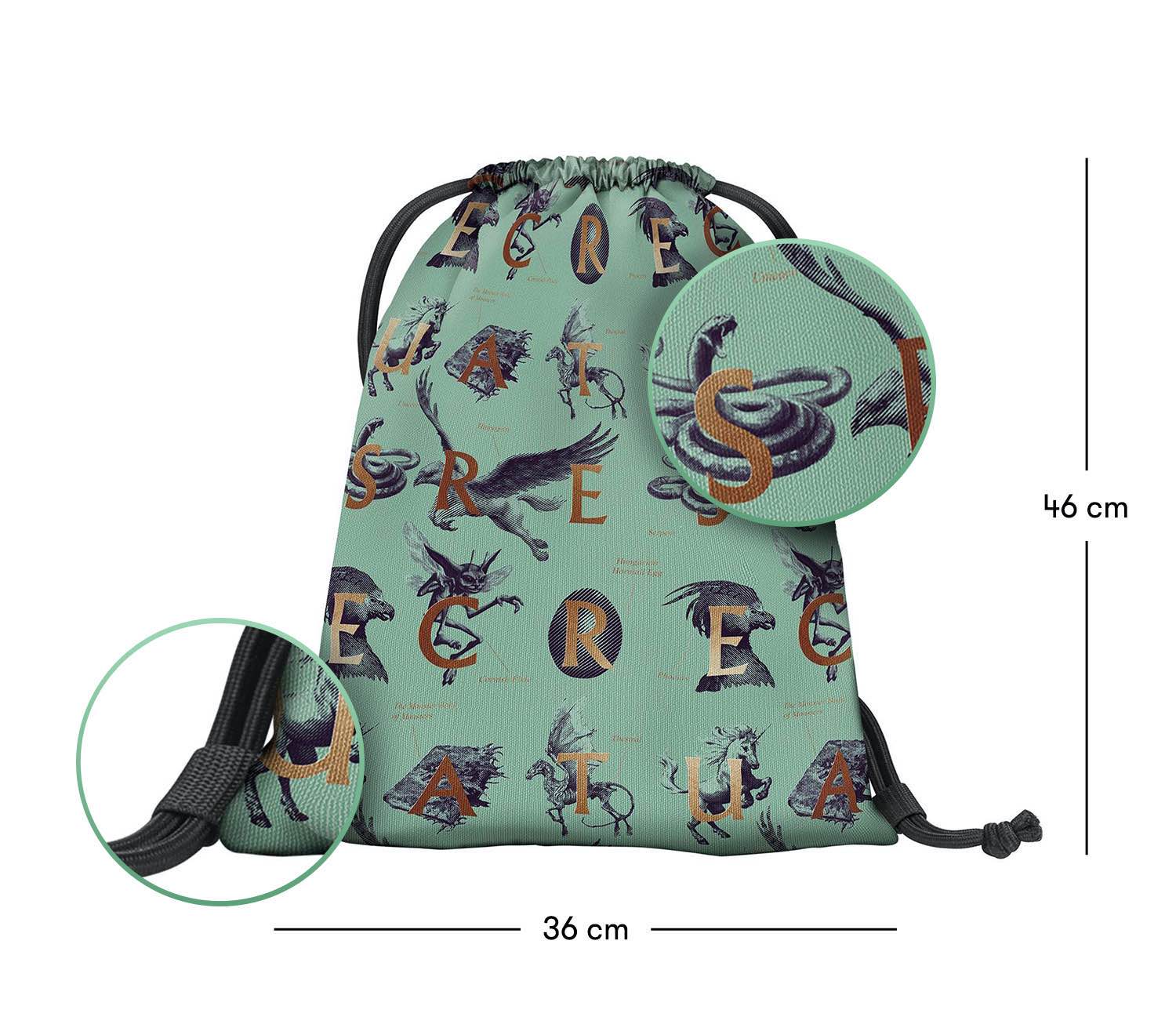 baagl-harry-potter-fantastic-beasts-sac-gym-cordon image 3