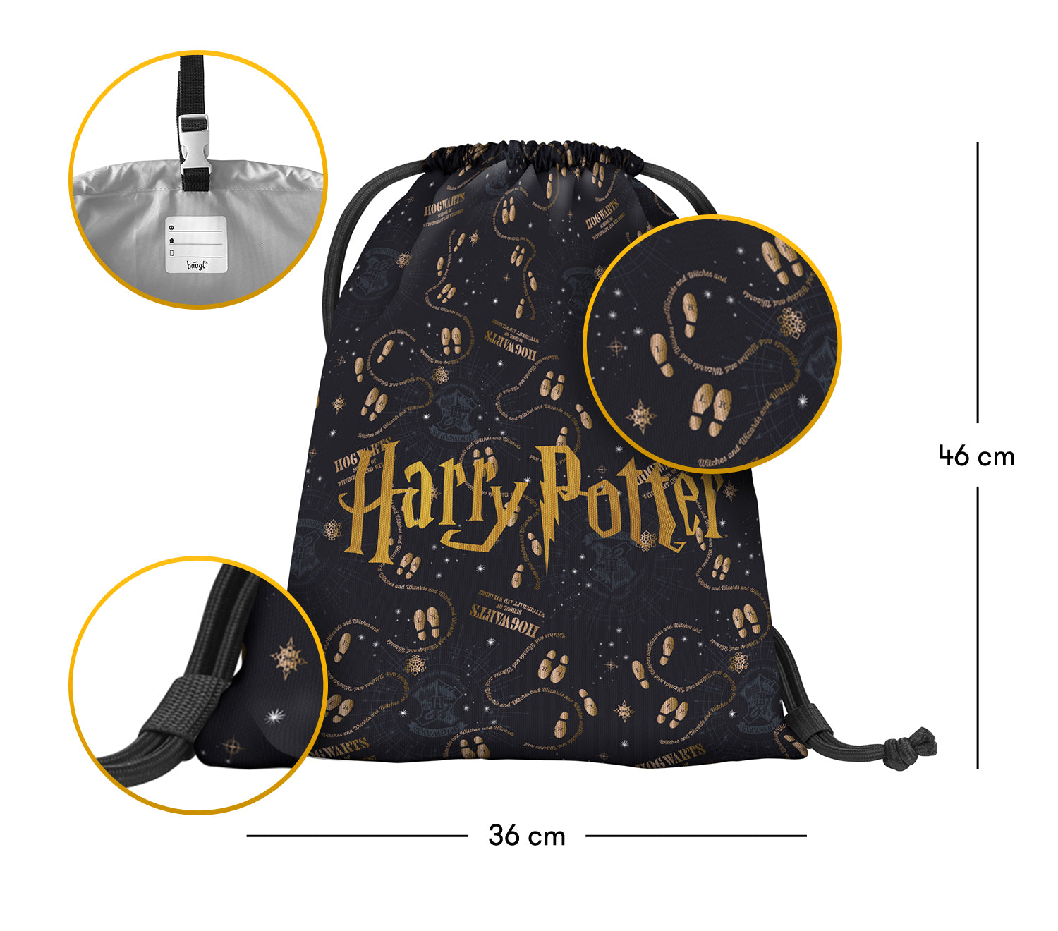 baagl-harry-potter-sac-de-sport-carte-du-maraudeur image 3