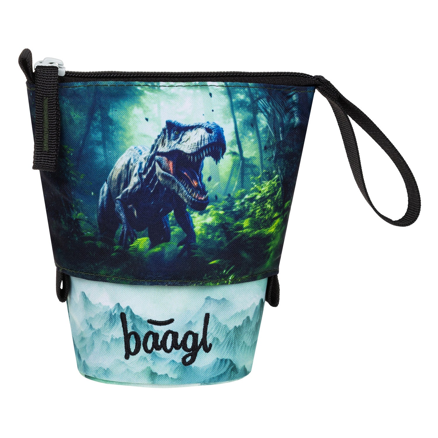 baagl-pop-up-dino-trousse-scolaire-pot-crayons-recycl-e image 3