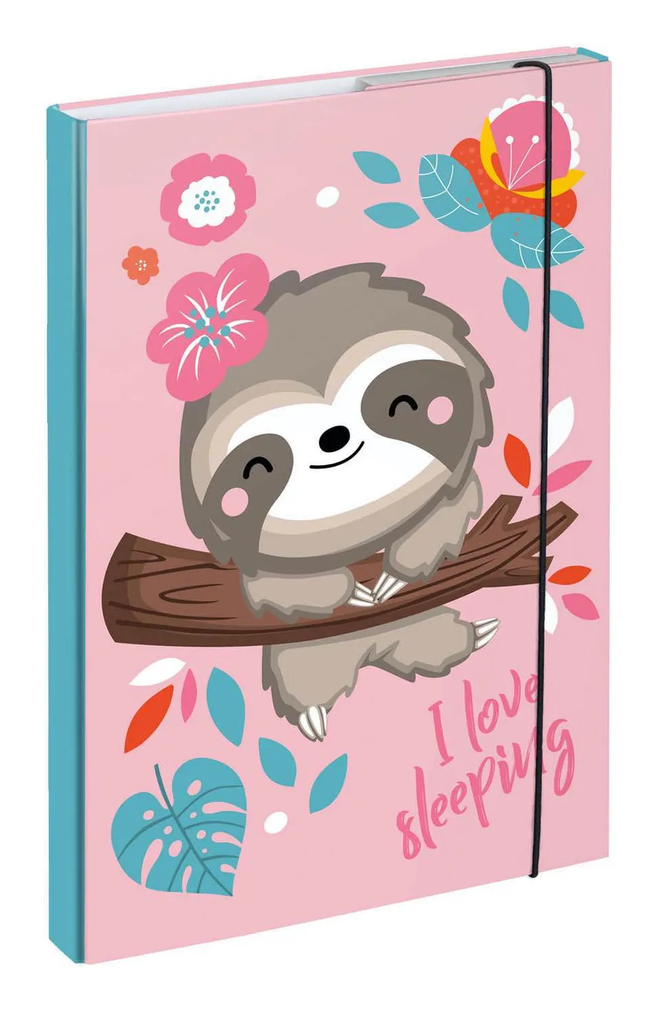 baagl-notebook-folders-a4-sloth-chemise-a4-lastique image 1