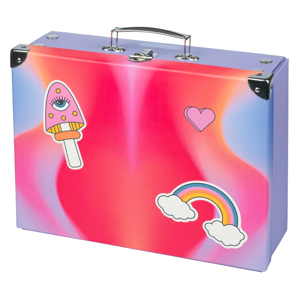 baagl-rainbow-red-mallette-cole-pliable-arc-en-ciel image 1