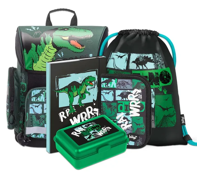 baagl-dino-ii-kit-scolaire-cartable-3-pi-ces image 1