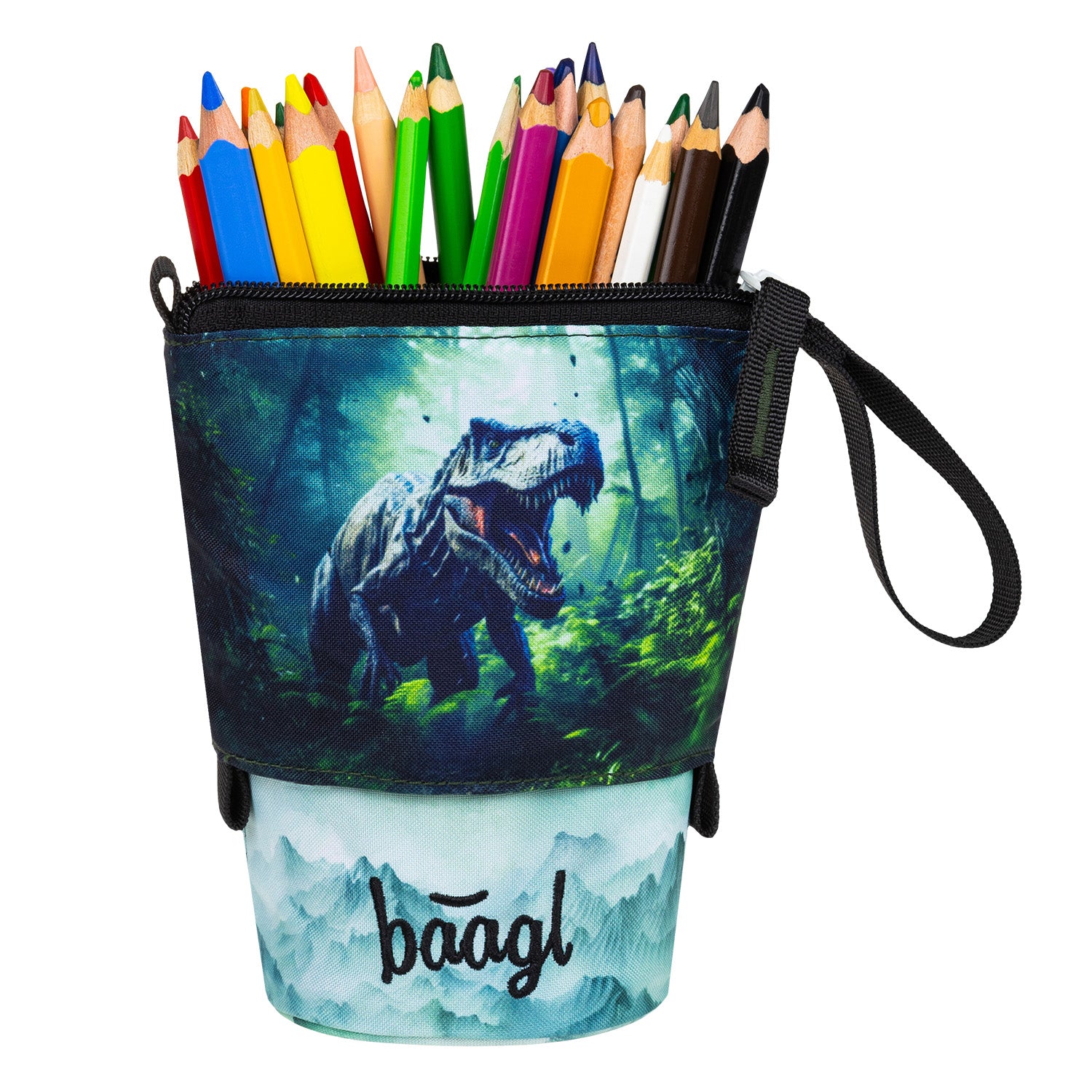baagl-pop-up-dino-trousse-scolaire-pot-crayons-recycl-e image 5