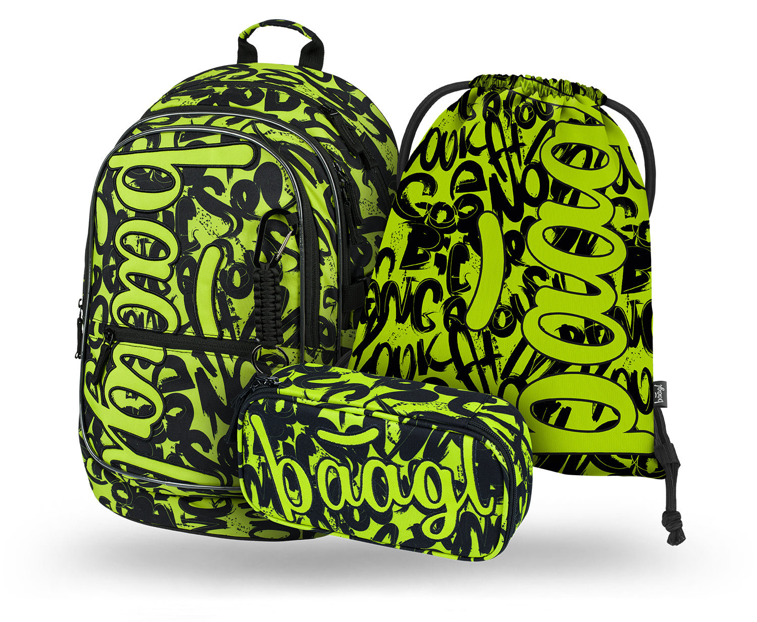 baagl-core-lime-set-scolaire-cartable-25-l-3-pi-ces image 1