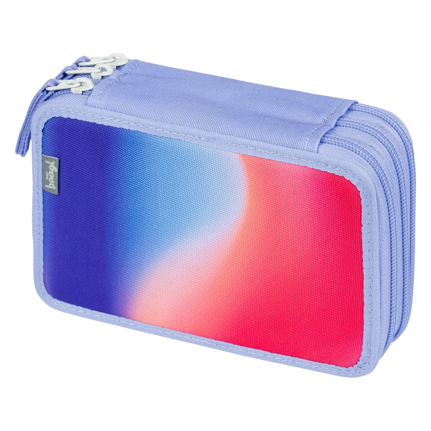 baagl-three-tier-rainbow-red-trousse-3-compartiments-vide image 2